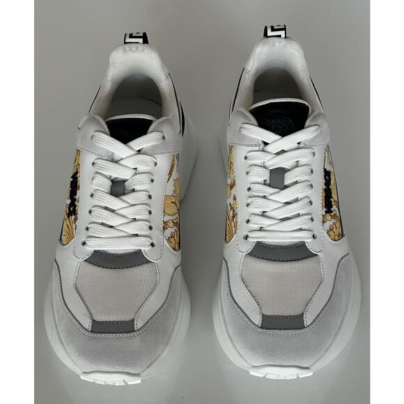 Versace Medusa Men’s White/Black/Gold Sneakers 11 US (44 Eu) 1011942 IT NIB $825 - Picture 11 of 16